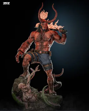 Hellboy Sculpture thumbnail 1