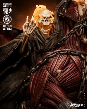 Ghost Rider Caleb Sculpture thumbnail 4