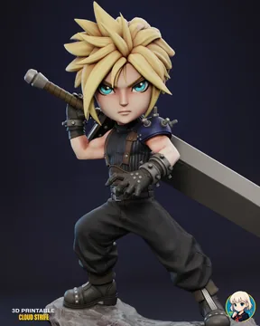 Cloud Strife Chibi thumbnail 6