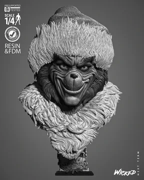 Grinch Bust thumbnail 1