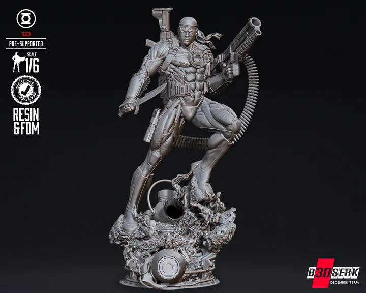Green Lantern Jhon Stewart Sculpture