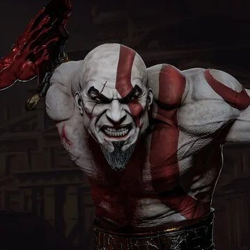 Kratos Bust thumbnail 3