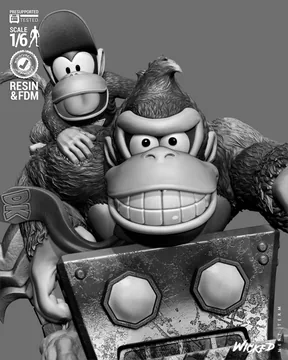 Donkey and Diddy Diorama thumbnail 4