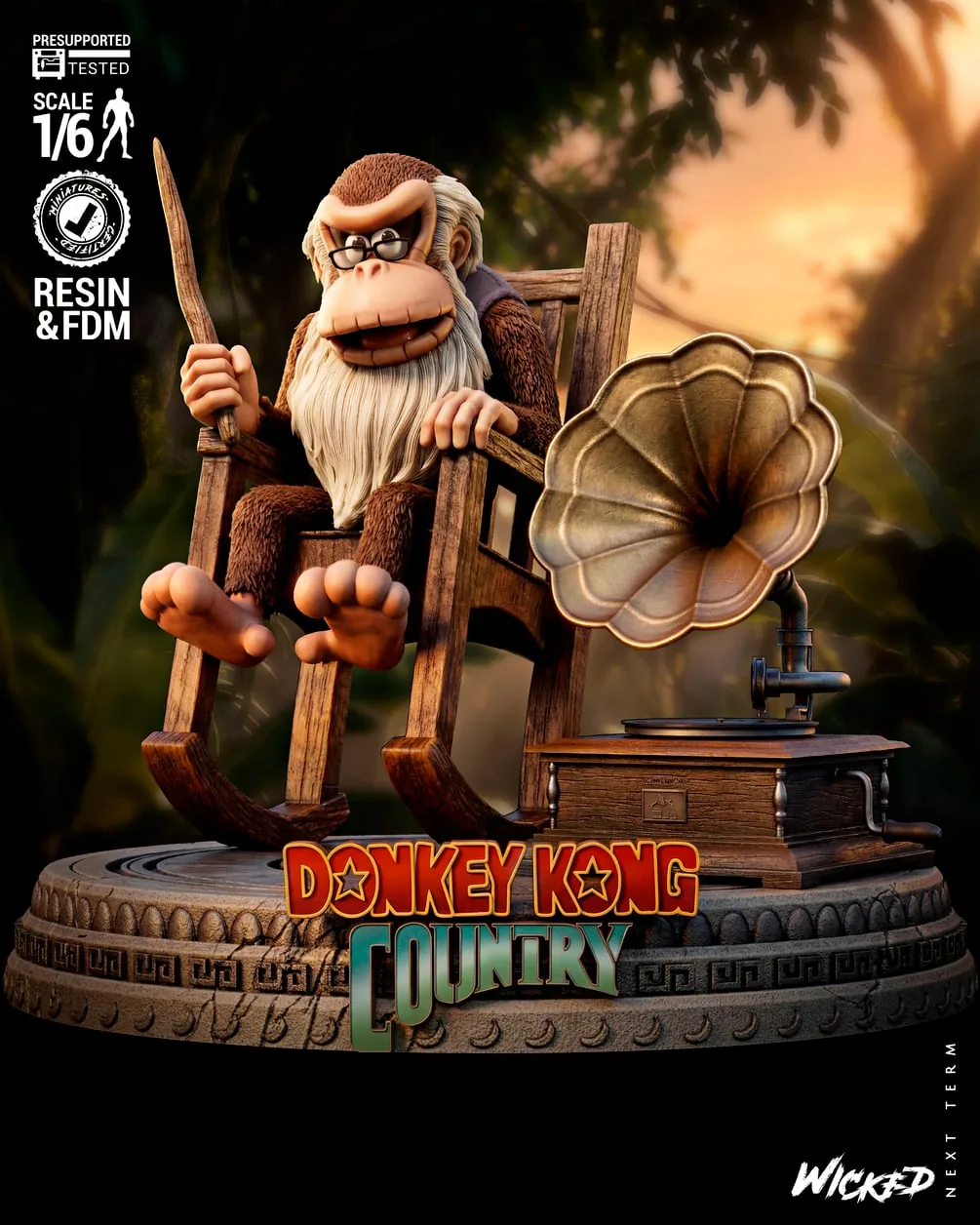 Cranky Kong Sculpture