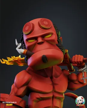 Hellboy Chibi thumbnail 2