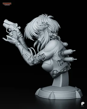 Motoko Bust thumbnail 2