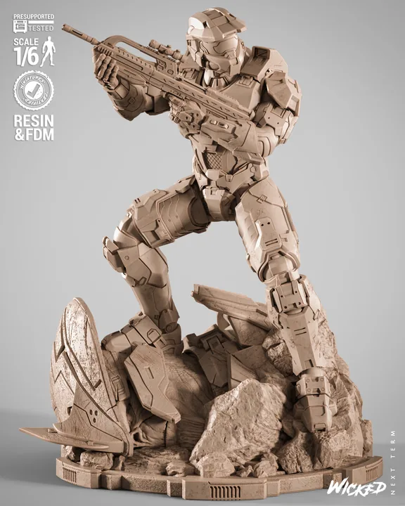 Master Chief Sculpture