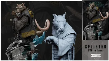 Master Splinter Bust thumbnail 2
