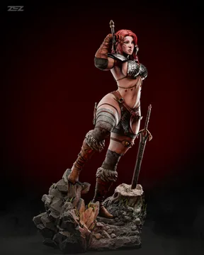 Red Sonja Sculpture thumbnail 3