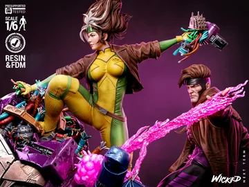 Rogue and Gambit Diorama thumbnail 3