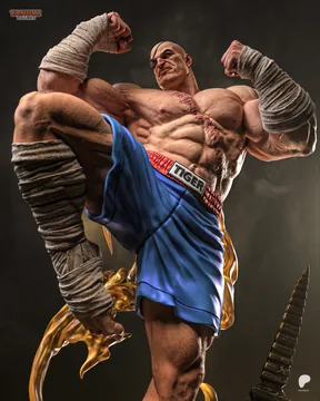 Sagat Sculpture thumbnail 5