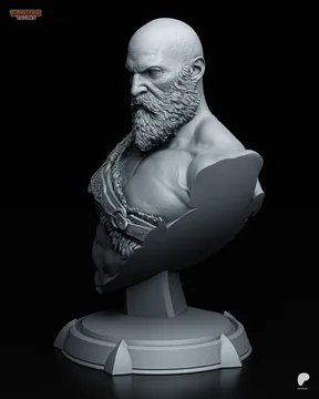 Kratos Bust thumbnail 3