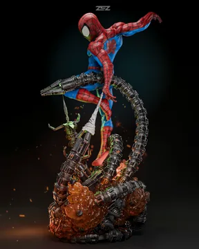 Spiderman Vs Octa Sculpture thumbnail 3