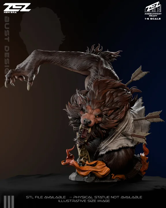 Werewolf Bust