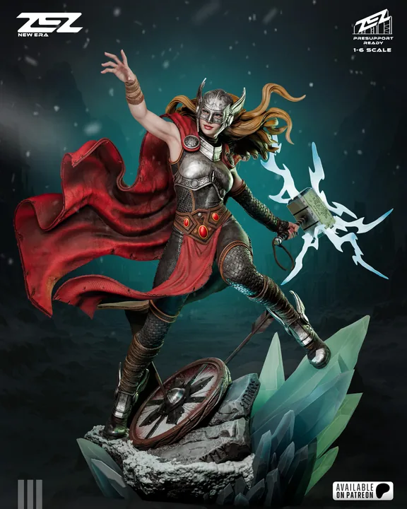 Lady Thor Sculpture