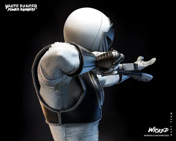 White Ranger Sculpture thumbnail 6