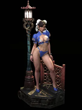 Chun-Li Sculpture thumbnail 3