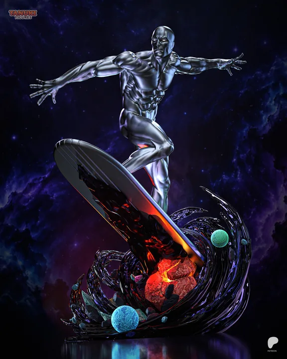 Silver Surfer Sculpture