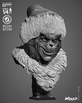 Grinch Bust thumbnail 3