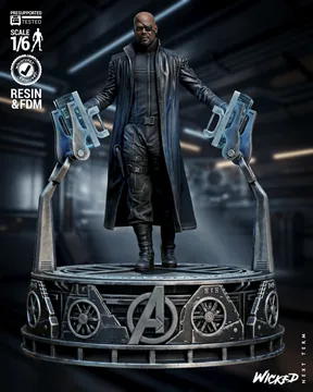 Nick Fury Sculpture thumbnail 1