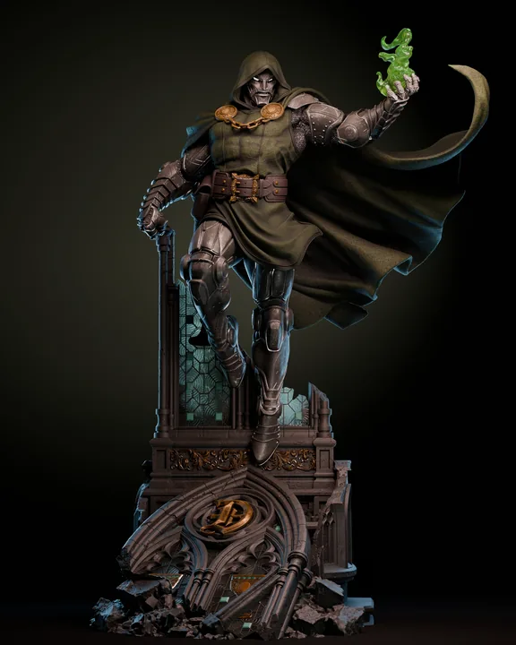 Dr Doom Sculpture
