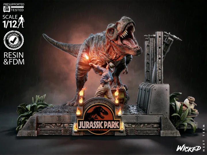 Jurassic Park Diorama