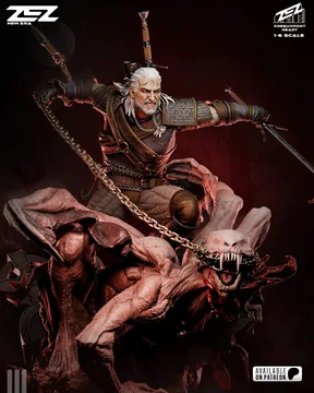 Geralt Sculpture thumbnail 1