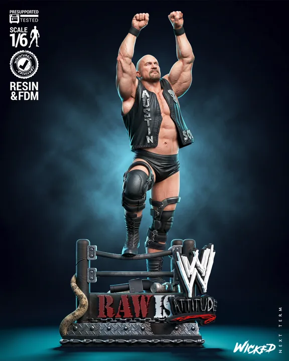 Wicked WILDCARD Steve Austin Sculpture