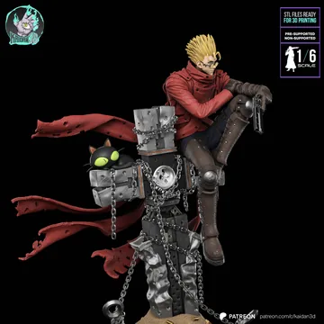 Vash the Stampede Sculpture thumbnail 4