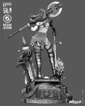 Red Sonja Sculpture thumbnail 6