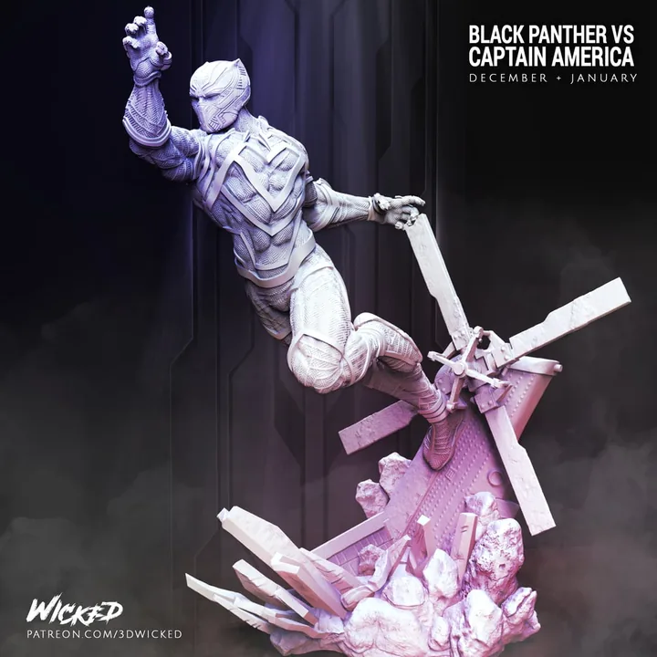 Black Panther Sculpture