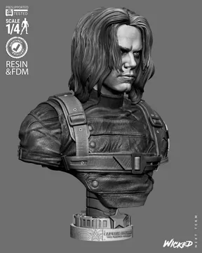 Winter Soldier Bust thumbnail 4
