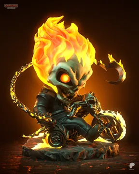 Ghost Rider Chibi thumbnail 2