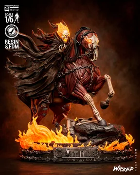 Ghost Rider Caleb Sculpture thumbnail 1