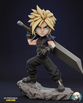 Cloud Strife Chibi thumbnail 2