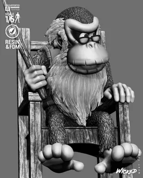 Cranky Kong Sculpture thumbnail 5