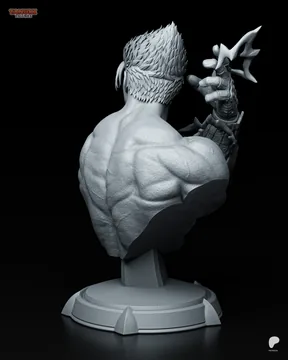 Jin Kazama Bust thumbnail 4