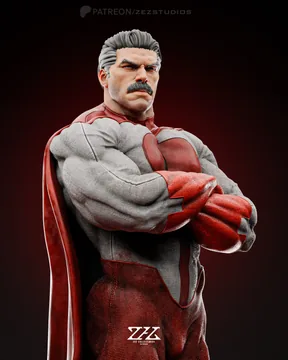 Omni-Man Sculpture thumbnail 5