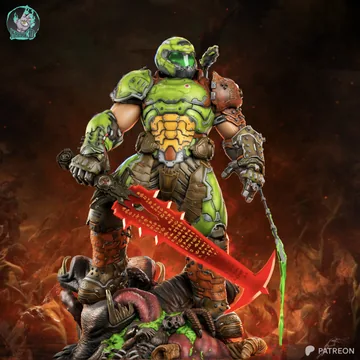 Doom Slayer Sculpture thumbnail 2