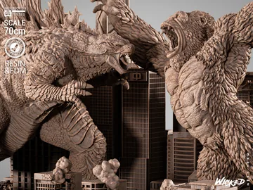 Godzilla VS Kong Diorama thumbnail 3