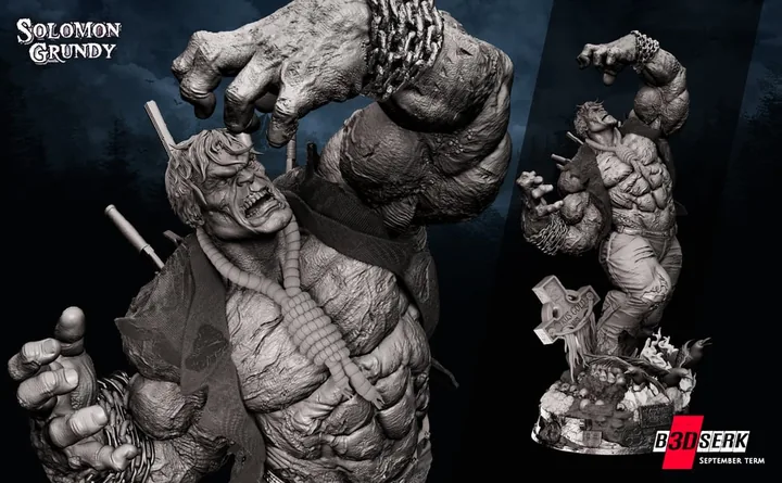 Solomon Grundy Sculpture