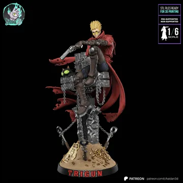 Vash the Stampede Sculpture thumbnail 1