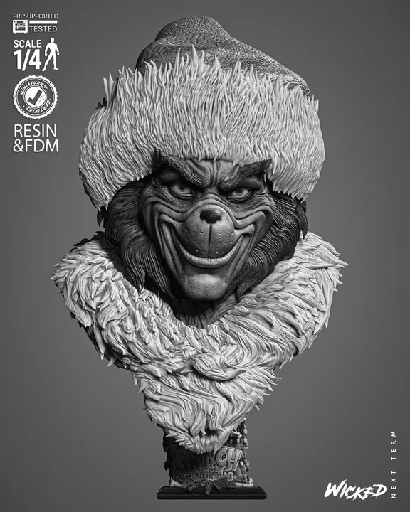 Grinch Bust
