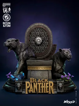 Black Panther Sculpture thumbnail 2