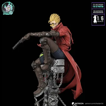 Vash the Stampede Sculpture thumbnail 3