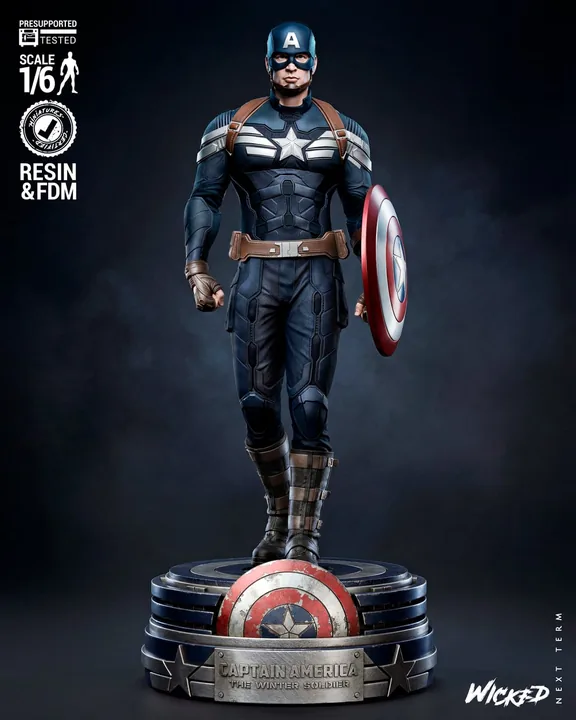 Captain America Sculpture