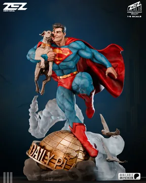 Superman and Krypto Sculpture thumbnail 6