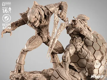 Master Chief and The Arbiter Diorama thumbnail 5