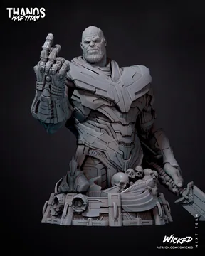 Thanos Bust thumbnail 2