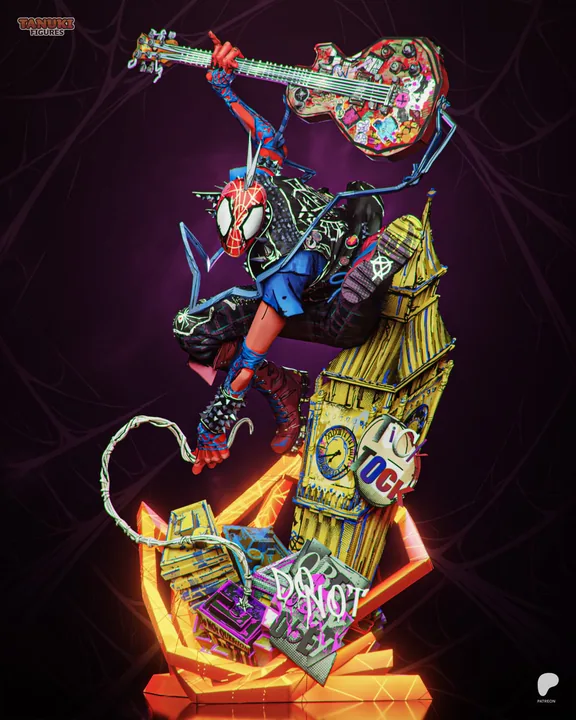 Spider-Punk Sculpture
